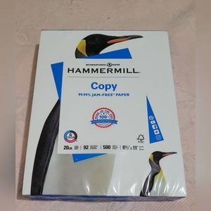 Hammermill Paper, Copy Paper, 8.5 x 11 Paper, Letter Size, 20lb, 92 Bright - 1 /